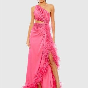 Mac Duggal Asymmetrical Dress in Pink